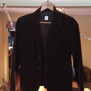 Jcrew blazer, choc brown corduroy w/suede elbows